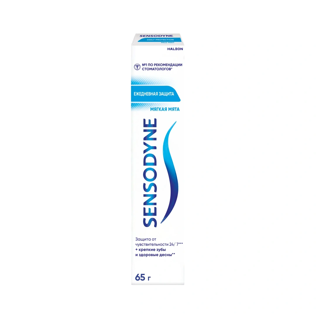 SENSODYNE паста зубная ежедневная защита мягкая мята 65г